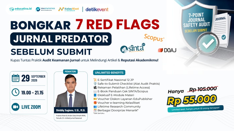 Premium Webinar: Bongkar 7 Red Flags Jurnal Predator Sebelum Submit
