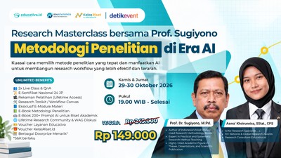 EXCLUSIVE Workshop: Metodologi Penelitian di Era AI bersama Prof. Sugiyono