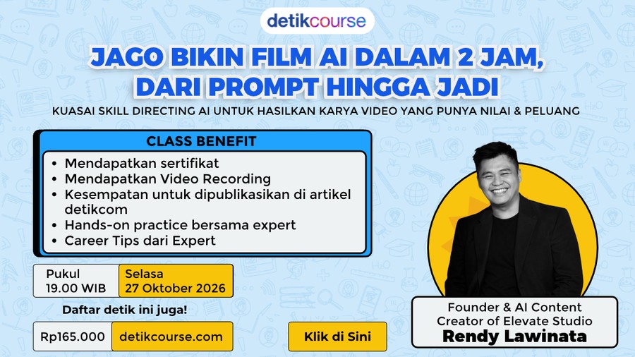 detikcourse : Jago Bikin Film AI dalam 2 Jam, dari Prompt hingga Jadi