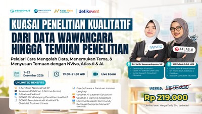 INTENSIVE BOOTCAMP: Kuasai Analisis Data Kualitatif dengan NVivo, ATLAS.ti, dan AI