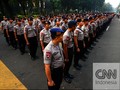 Kuis Berhadiah ala Polisi di Sela Pengamanan Sidang MK