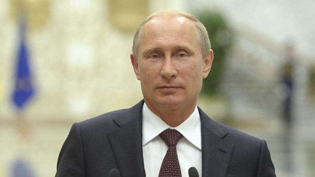 Dalam pidato di tengah kelompok pendukungnya, Presiden Rusia Vladimir Putin&nbsp;menuduh Amerika Serikat ingin menaklukan Rusia, namun tak akan pernah berhasil.