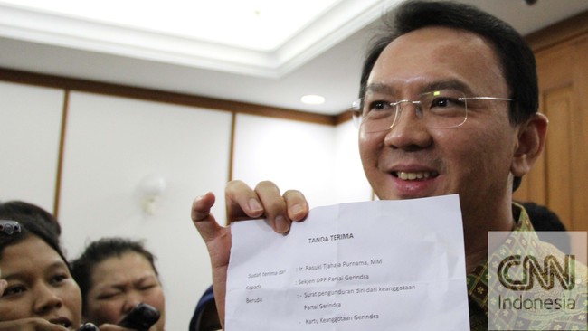 &ldquo;Ahok menyampaikan kepada saya dalam pertemuan hari Rabu, setalah Ahok mengumumkan pengunduran dirinya lewat media massa hari Selasa,"&nbsp;&nbsp;ujar Hashim.
