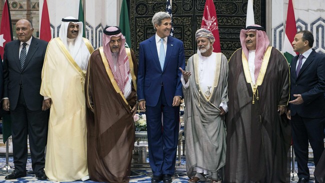 Dukungan disampaikan oleh perwakilan sepuluh negara Arab dalam kunjungan Menteri Luar Negeri Amerika Serikat ke Jeddah, Arab Saudi.