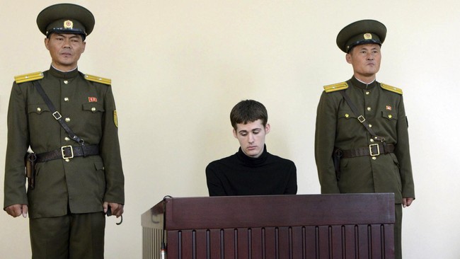 Matthew Miller divonis kerja paksa enam tahun karena dinilai melakukan tindakan agresif di kantor imigrasi Korea Utara.