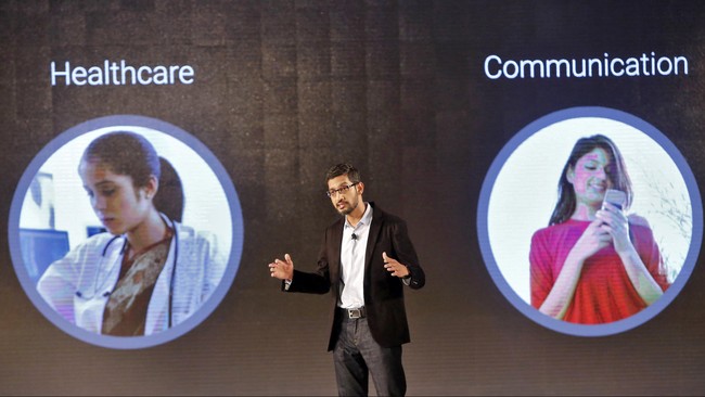 Sundar Pichai dipercaya memimpin produk andalan Google seperti Google Maps, Android, Chrome, periklanan dan infrastruktur.