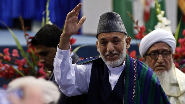 Presiden Hamid Karzai mengecam Amerika Serikat sebagai penyebab perang dengan Taliban di Afghanistan yang terus berlanjut dan tidak pernah berakhir.
