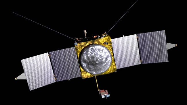Mars pernah terendam air? Salah satu tugas pesawat antariksa Maven adalah&nbsp;mengumpulkan data atas kemungkinan itu.