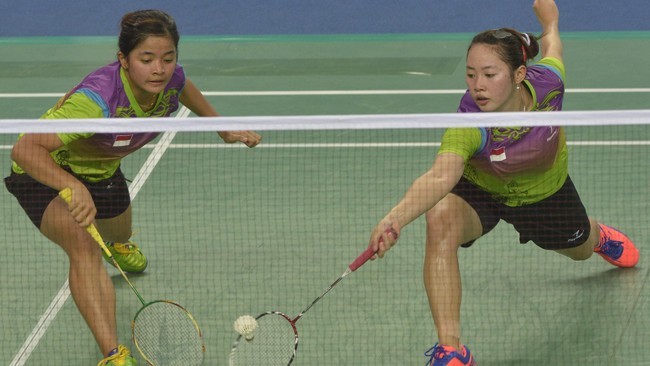 Tim ganda putri Indonesia Greysia Polli/Nitya Krishinda Maheswari lolos ke semifinal ganda putri setelah menaklukkan wakil Jepang