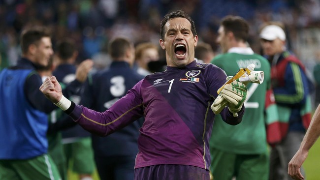 Melalui gol menit-menit akhir dari John O'Shea, Republik Irlandia menahan imbang tuan rumah Jerman dalam lanjutan kualifikasi Piala Eropa.