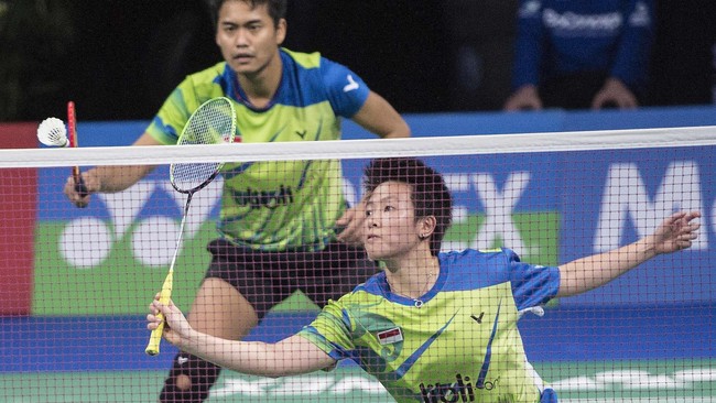 Tontowi/Liliyana satu-satunya wakil Indonesia di babak final Perancis Terbuka, Minggu (26/10). Rekor pertemuan Tontowi/Liliyana unggul atas Chris/Gabrielle.