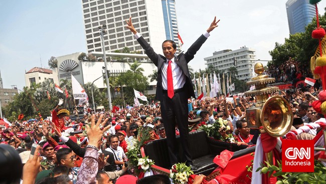 Situasi prosesi pisah sambut antara Jokowi Widodo-JK dengan SBY-Boediono di Istana Merdeka, menjadi agak tak terkontrol.