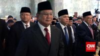 Prabowo Kagumi Pidato Perdana Jokowi