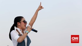 Syahrini dan GAC Ramaikan Nobar Inggris vs Belgia