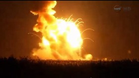 Bola Api Ledakan Roket Antares