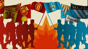 Suporter ManCity dan MU Saling Sindir Liga Champions