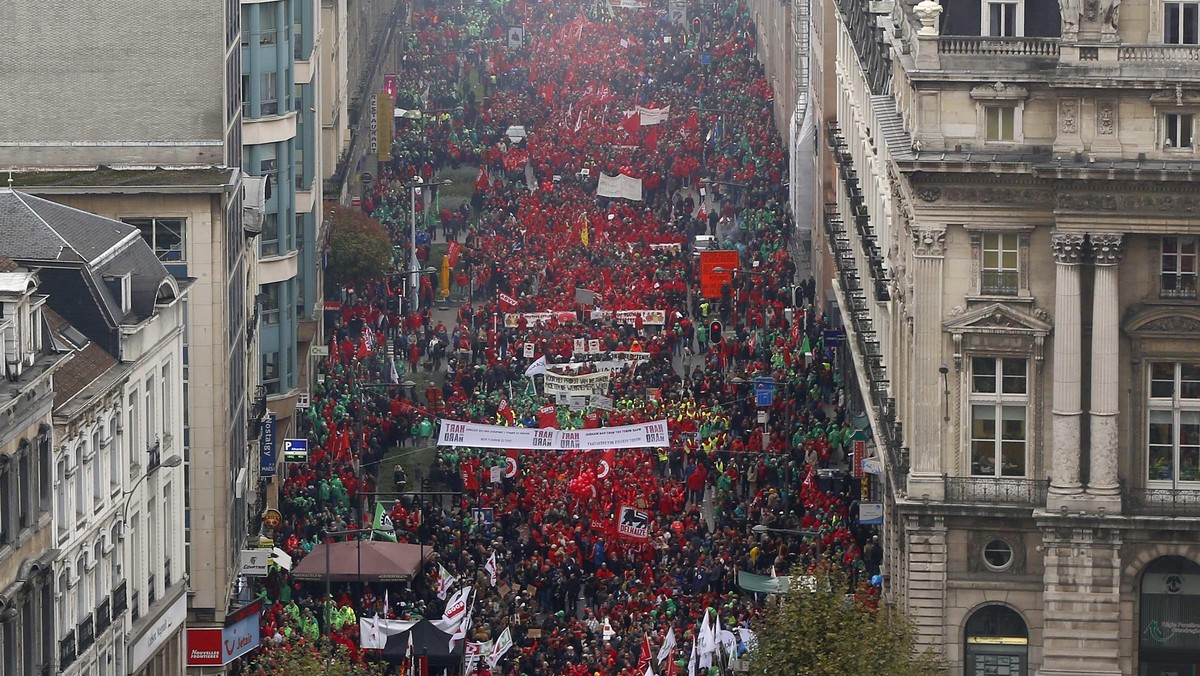 Demo Buruh Berujung Rusuh di Belgia