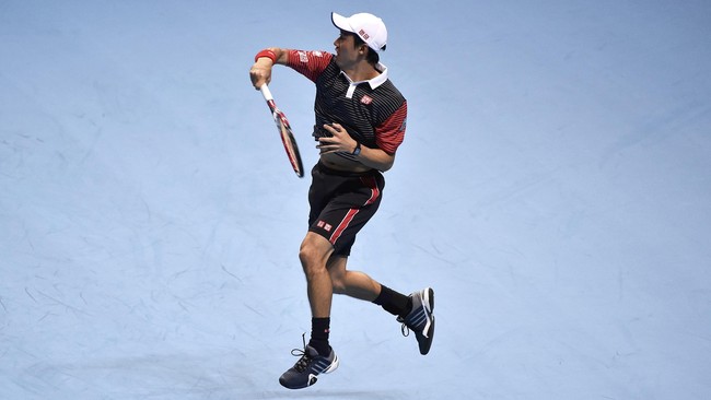 Karena Kei Nishikori mampu menundukkan David Ferrer, maka Andy Murray harus menang dua set langsung lawan Roger Federer untuk bisa melaju.