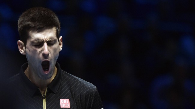 Unggul telak pada set pertama, Novak Djokovic terpeleset di set kedua. Beruntung ia bangkit di set ketiga dan dapat menyudahi pertandingan ketat.