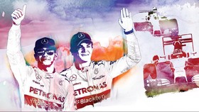Saling Mendahului antara Hamilton dan Rosberg