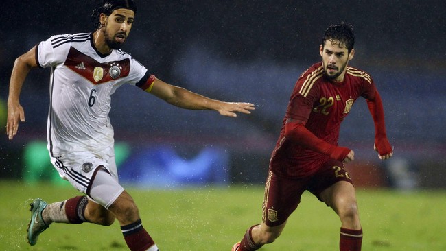 La Furia Roja kalah penguasaan bola untuk kali pertama dalam 86 pertandingan terakhir saat ditundukkan Jerman pada laga persahabatan, Rabu (19/11) dini hari.