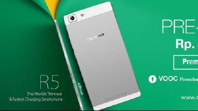Smartphone OPPO R5 akan segera meluncur di Indonesia. Berminat jadi salah satu orang pertama yang bisa memiliki OPPO R5?