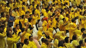 Menteri Yasonna Disambut Meriah di Rapimnas Golkar