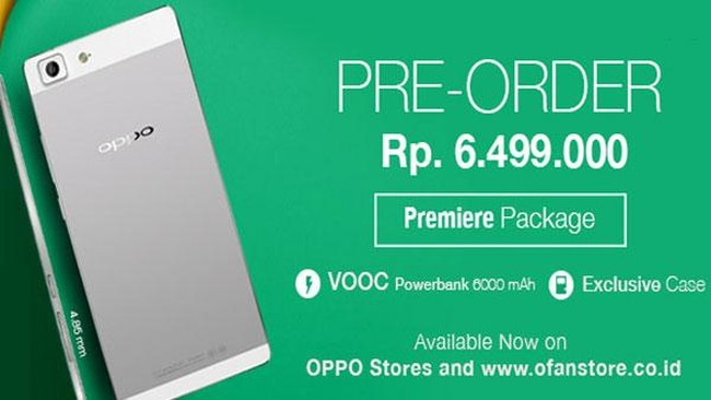 Penjualan OPPO R5 secara online telah dimulai sejak 24 November 2014 dan mendapatkan respon yang baik