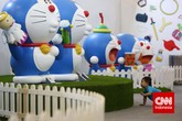 100 Doraemon 'Berkeliaran' di Ancol Bagi Anda penggemar Doraemon, Anda bisa langsung bertemu di robot kucing di Doraemon 100 Secret Gadget Expo yang berlangsung di Ancol Beach City Mall.