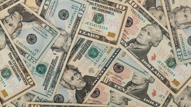 Ilustrasi uang dolar