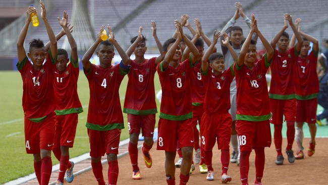 Setelah membuang peluang dengan gagal melakukan penalti di awal babak pertama, Indonesia memastikan kemenangan atas Singapura lewat gol menit ke-44.