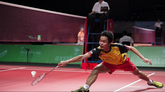 Anthony Sinisuka Ginting menjadi wakil Indonesia pertama di nomor tunggal putra yang berhasil lolos ke babak semifinal Thailand Masters 2017.