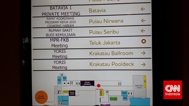 Yorrys Raweyai ialah salah satu anggota Tim Penyelamat Golkar yang dipecat kubu Ical di Munas Bali. Kenapa ruangan tak diberi nama "Golkar" atau "Munas Golkar"?