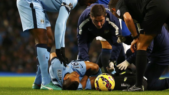 Berbicara sebelum laga melawan AS Roma, manajer Manchester City, Manuel Pellegrini, mengungkapkan bahwa ia belum tahu hingga kapan Sergio Aguero akan absen.
