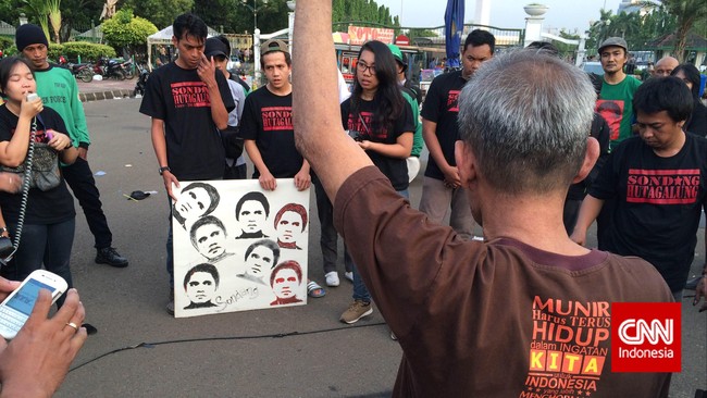Tiga tahun kematian Sondang Hutagalung,mahasiswa Universitas Bung Karno yang giat menyuarakan isu HAM, tetap memberi inspirasi perjuangan rekan-rekannya.