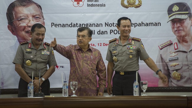 Pengangkatan Badrodin menurut JK sudah melalui pertimbangan untuk mengisi kekosongan Kapolri.