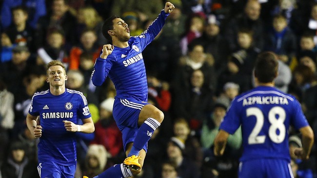 Chelsea akhirnya berhasil mendapat tiket ke semifinal Piala Liga setelah mengalahkan Derby County 3-1.