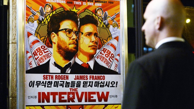 Sony Corp memutuskan untuk membatalkan rilis film "The Interview" ke khalayak ramai setelah ada ancaman serangan siber kepada bioskop.