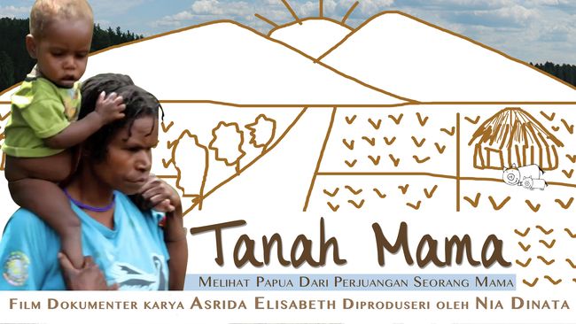 Film dokumenter Tanah Mama menceritakan tentang seorang istri, ibu sekaligus dukun beranak bernama Halosina di pedalaman Yahukimo, Papua.