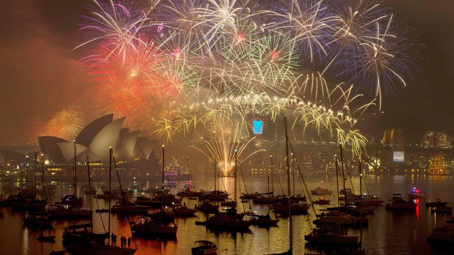 Kemeriahan Pertunjukan Kembang Api di Sydney