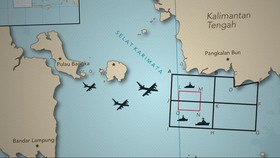 Prioritas Area Pencarian Korban dan Badan AirAsia QZ8501