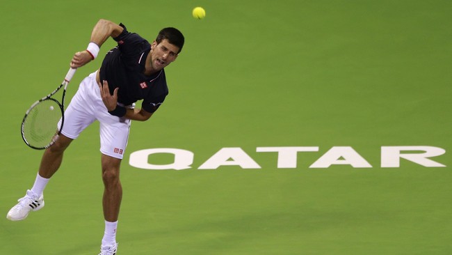 Untuk pertama kalinya sejak 2008, Novak Djokovic tumbang di tangan petenis Kroasia Ivo Karlovic, kali ini dengan skor 6-7(2) 7-6(6) 6-4.