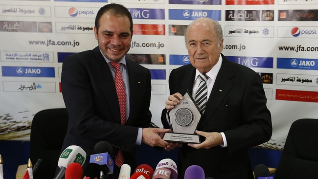Calon Presiden FIFA, Pangeran Ali Bin Al Hussein, berkunjung ke Australia untuk menghadiri kongres AFC dan meminta dukungan dunia sepak bola Asia.