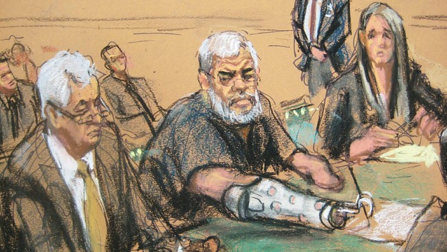 Abu Hamza al-Masri mantan ulama masjid Finsbury Park, London, dijatuhi hukuman seumur hidup oleh pengadilan New York karena kasus terorisme.