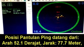 Basarnas: Sinyal Ping Berjarak 1,9 Mil Laut dari Ekor Pesawat