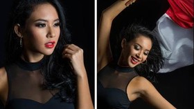 Cantik, Kontestan Miss Universe Tunjukkan Rasa Nasionalisme