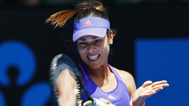 Petenis Serbia, Ana Ivanovic, menjadi korban pertama yang tersingkir di turnamen grand slam pertama tahun 2015, Australia Terbuka.