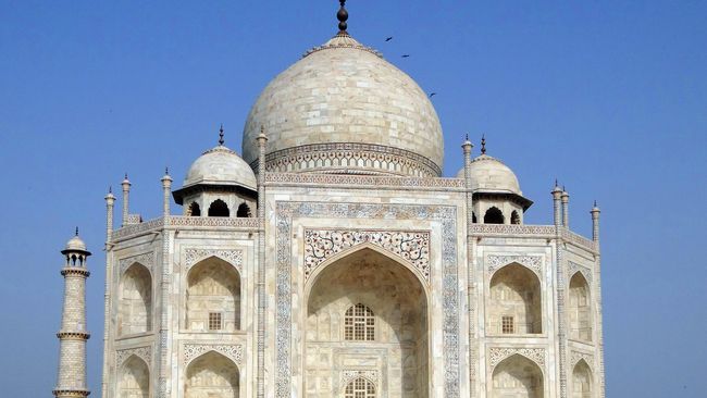 Terpapar Polusi Taj Mahal Berubah Warna