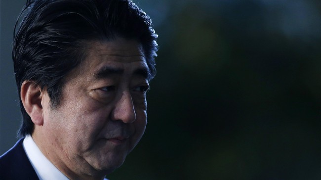 PM Jepang Shinzo Abe dipastikan tak akan menghadiri peringatan Perang Dunia II di Moskow, Rusia.
