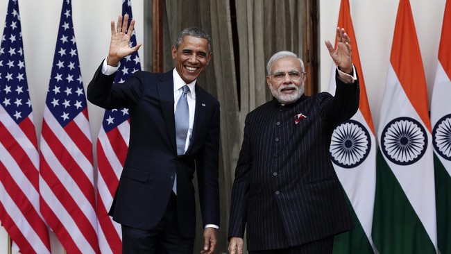 Obama dan Modi menyambut dimulainya persiapan pembangunan enam reaktor nuklir di India, membuka proyek kerja sama yang sudah disepakati satu dekade lalu.